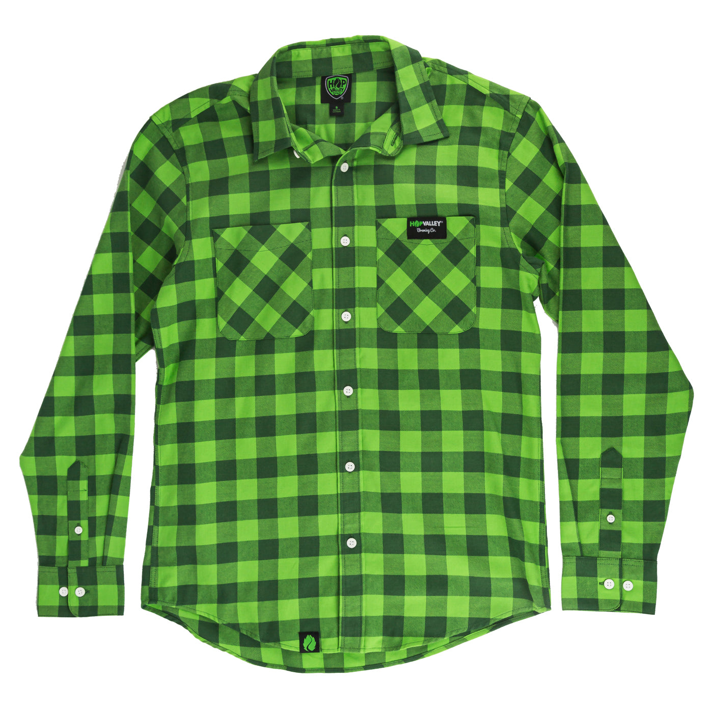 Custom Green HV Flannel