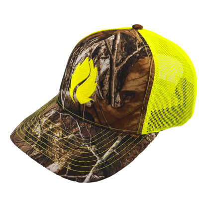 Neon Camo Hop Trucker